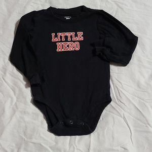 Carter's "Little Hero" long-sleeve bodysuit